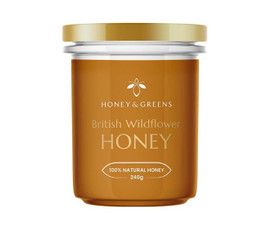 Honey & Greens British Wildflower Honey - 240g