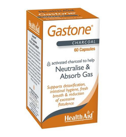 HealthAid Gastone Activated Charcoal - 60 Capsules