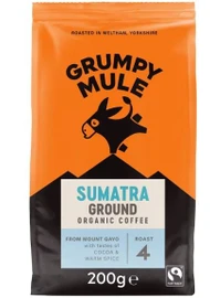 Grumpy Mule Organic Sumatra Roast & Ground - 200g