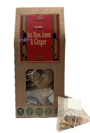 Genni Sea Moss Lemon & Ginger Bio Degradable Pyramid Tea Bags - 15 Bags