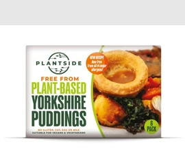 Plantside Free From Plant-Based Yorkshire Puddings - Pack of 6 (400g)
