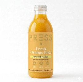 PRESS Healthfoods Cold-Pressed Orange Juice - 1L