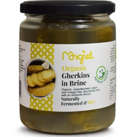 Organic Raw Gherkins in Brine - 500g