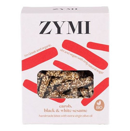 ZYMI Organic Bites with Carob Black and White Sesame - 130g