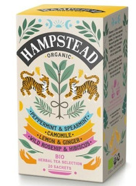 Hampstead Tea Organic Biodynamic Herbal Infusions Tea Selection - 20 Bags