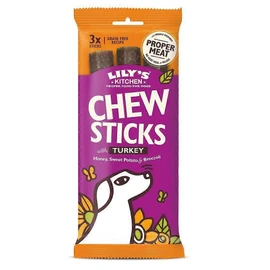 Lilys Kitchen Chew Sticks with Turkey for Dogs 3pk - 120g