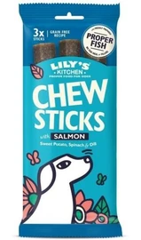 Lilys Kitchen Chew Sticks with Salmon for Dogs 3pk - 120g