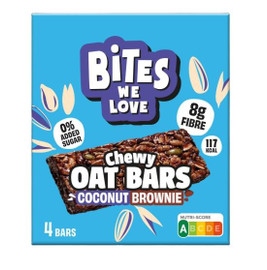 Bites We Love Chewy Oat Bars Coconut Brownie - Set of 4