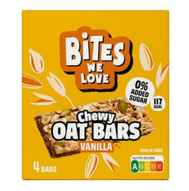Bites We Love Chewy Oat Bars Vanilla - Set of 4