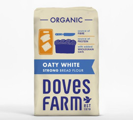 Doves Farm Organic Strong White Flour with Added Wholegrain Oats - 1.5kg