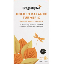 Dragonfly Organic Golden Balance Turmeric Tea - 20 Bags