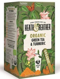 Heath And Heather Organic Green Tea & Turmeric - 20 Bags
