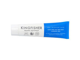 Kingfisher Toothpaste - Aloe Vera Tea Tree Mint (Fluoride Free) - 100ml Kingfisher Toothpaste - Aloe Vera Tea Tree Mint (Fluoride Free) - 100ml