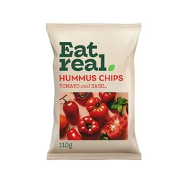 Eat Real Hummus Chips Tomato & Basil - 110g