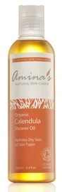 Amina's Skincare Organic Calendula Shower Oil for Normal to Dry Skin - 250ml