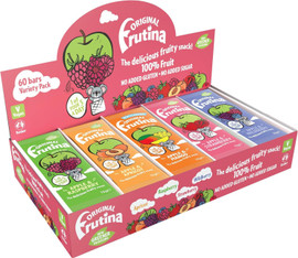 Frutina 100% Fruit Snack Variety Pack - Box of 60 (15g each)