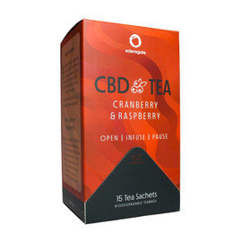 Edens Gate CBD Tea With Adaptogens Cranberry & Raspberry - 15 Tea Bags