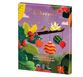 Divine Chocolate Fairtrade Dark Chocolate Advent Calendar - 85g