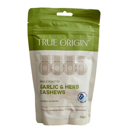 True Origin Garlic & Herb Cashew Nuts - 200g