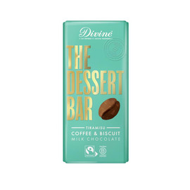 Divine Chocolate 38% Milk Choc Tiramisu with Coffee & Biscuit Bar - 180g