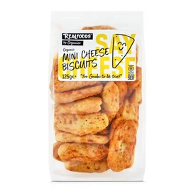 Realfoods by Organico Organic Mini Cheese Biscuits Too Gouda to Be True - 125g
