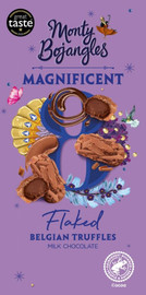 Monty Bojangles Magnificent 8 Lux RFA Belgian Milk Chocolate Flaked Truffles - 100g