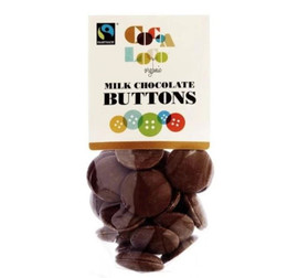 Cocoa Loco Organic Milk Chocolate Buttons - 100g