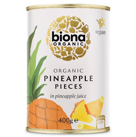 Biona Organic Pineapple Pieces in Pineapple Juice - 400g