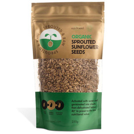 Sun and Seed Organic Sprouted & Raw Sunflower Seeds - 250g