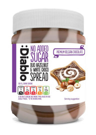 Diablo Sugar Free Duo Hazelnut & White Chocolate Spread - 350g