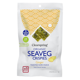 Clearspring Organic Ginger Seaveg Crispies Multipack - 20g (5 x 4g)