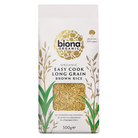 Biona Organic Easy Cook Long Grain Brown Rice - 500g