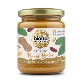 Biona Organic Peanut Butter Crunchy Unsalted - 250g