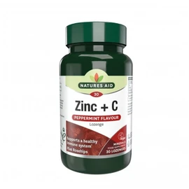 Natures Aid Zinc Lozenge Peppermint - 30 Tablets
