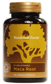 Rainforest Foods Organic Maca Root 5:1 - 120 Capsules Rainforest Foods Organic Maca Root 5:1 - 120 Capsules