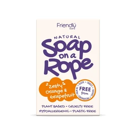Friendly Soap Orange & Grapefruit Natural Soap On A Rope - 125g