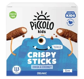 Piccolo Organic Cocoa & Coconut Crispy Sticks - 5 x 25g