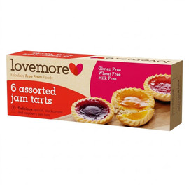 Lovemore Foods Wheat Gluten & Milk Free 6 Assorted Jam Tarts - 190g