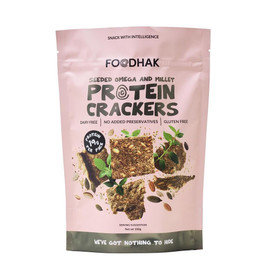 Foodhak Seeded Omega and Millet Crackers - 100g