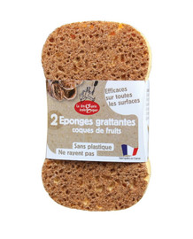Food Alive Plastic Free Plants and Nuts Scourer Sponge - 2 Sponges