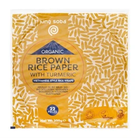 King Soba Organic Brown Rice Paper with Turmeric - 200g