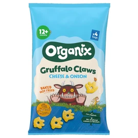 Organix Gruffalo Claws Cheese & Onion Multipack - 4 x 15g