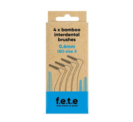 From Earth to Earth Interdental Brushes ISO Size 3 Blue 0.6mm - 17g