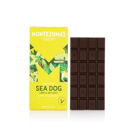 Montezumas Chocolate Sea Dog Dark Chocolate with Lime & Sea Salt - 90g