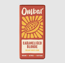 Ombar Blonde Caramelised White Choco Bar - 70g