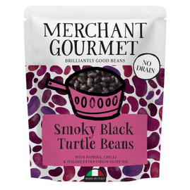 Merchant Gourmet Smoky Black Turtle Beans with Paprika & Chilli - 240g