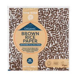 King Soba Organic Brown Rice Paper - 200g