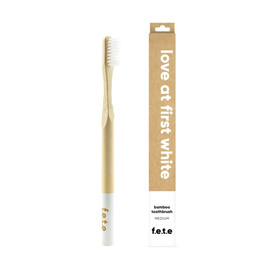 From Earth to Earth Love at First White Medium Toothbrush - 1 Unit