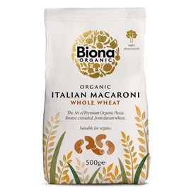Biona Whole Organic Wholewheat Macaroni Pasta - 500g