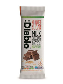Diablo Sugar Free Milk Chocolate with Crispy Rice with Stevia - 75g